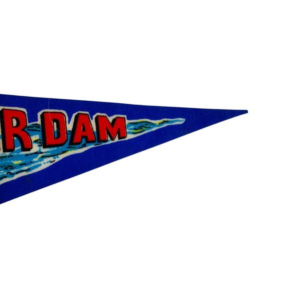 Vintage 12 Inch Hoover Dam Pennant Arizona Nevada Souvenir USA Made - Picture 6 of 7